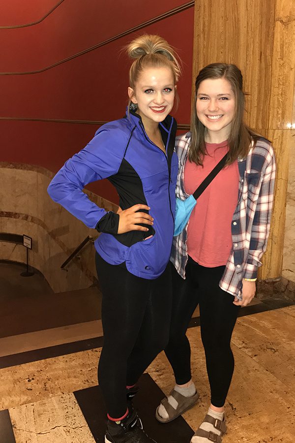 Reporter Annie Myers enjoys watching her best friend, sophomore Bella Line, dance at the Kansas City Music Hall. 