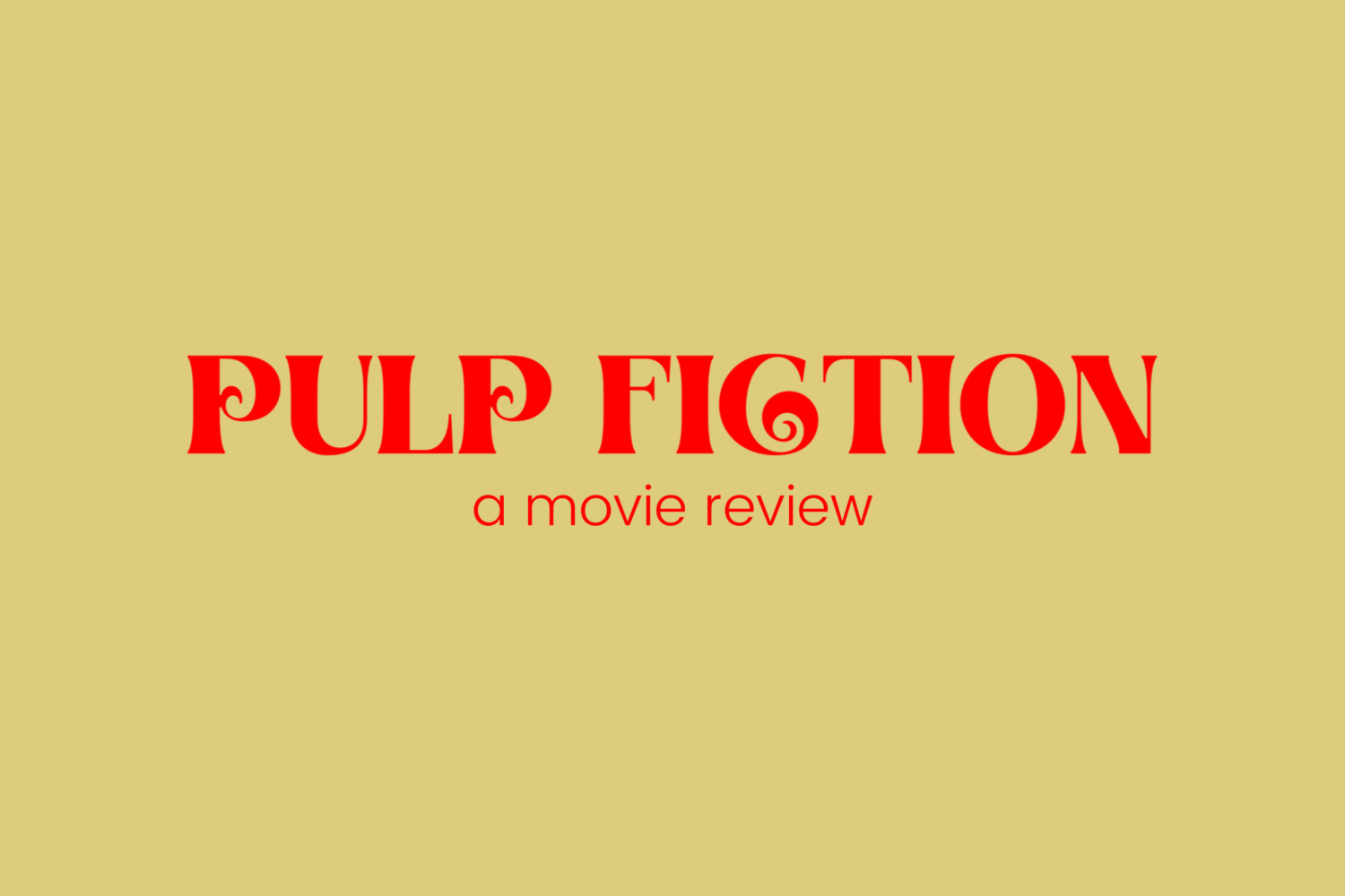 Pulp Fiction' Review: Movie (1994)