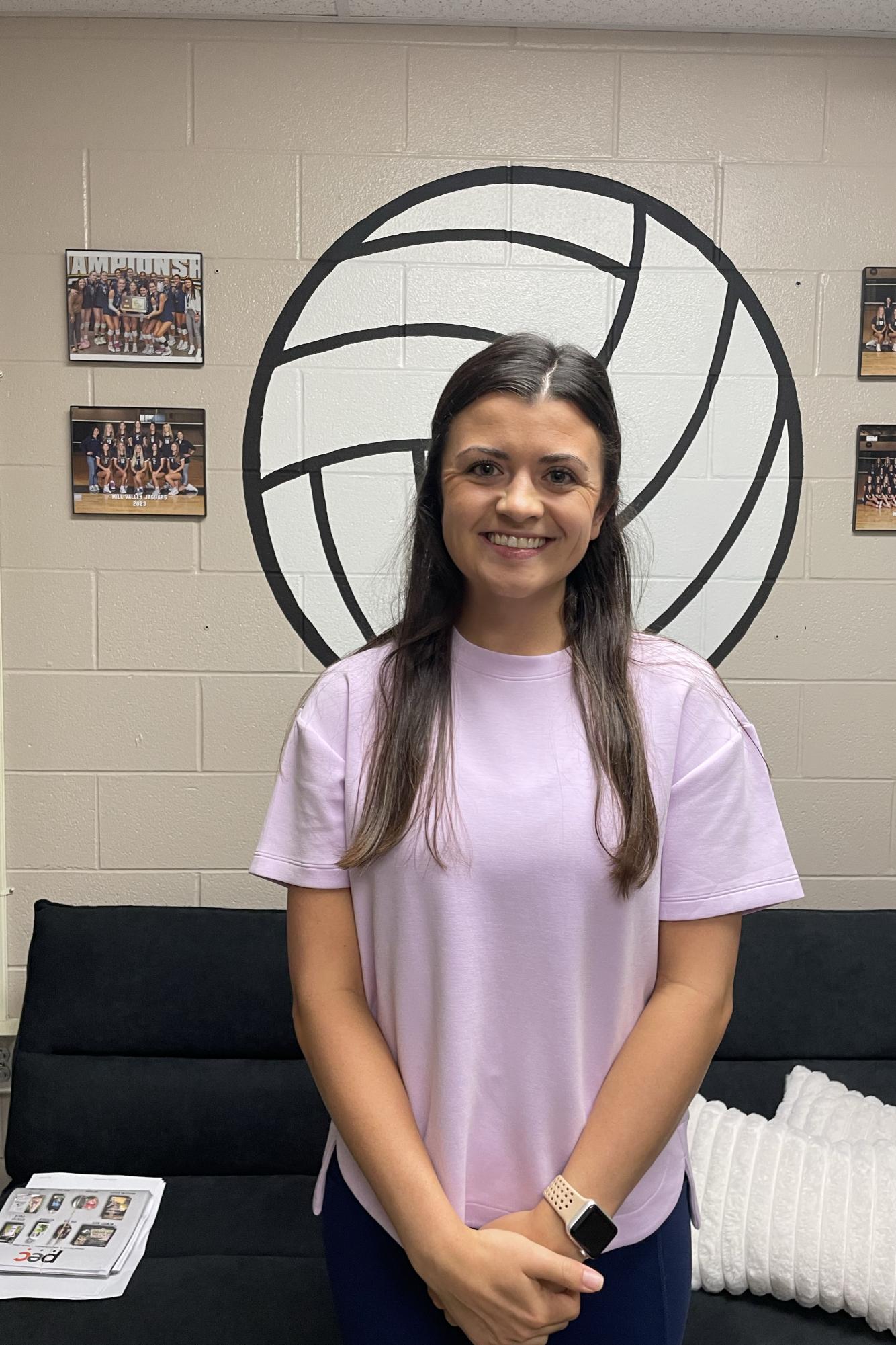 Physical education teacher Kylie Corneliusen is excited to share her love of sports with her students.