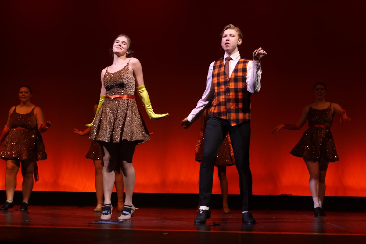 Dancing for the performance, Seniors Logan Koester and Josie Mason harmonize together, Monday, Dec.2.